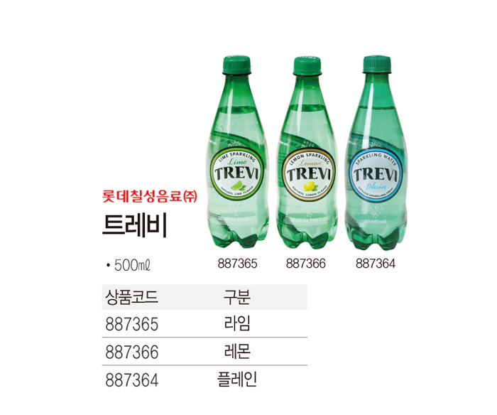 트레비 플레인(500ml/롯데칠성음료)