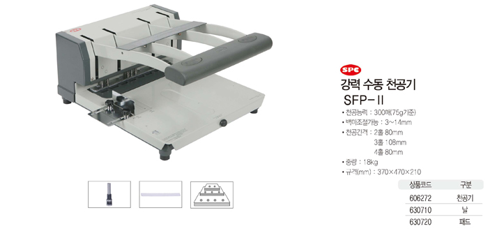 천공기 패드(SFP-II/RBX-100공용)