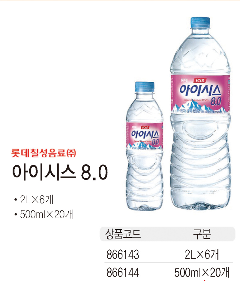 아이시스 8.0(500㎖X20개/롯데칠성)