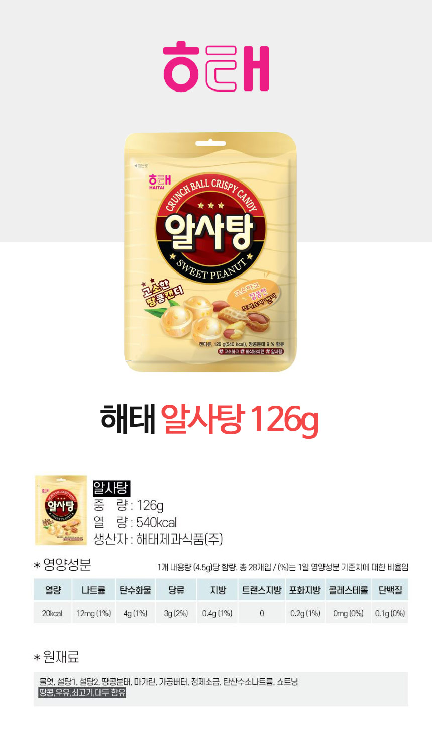 알사탕(126g/해태제과)
