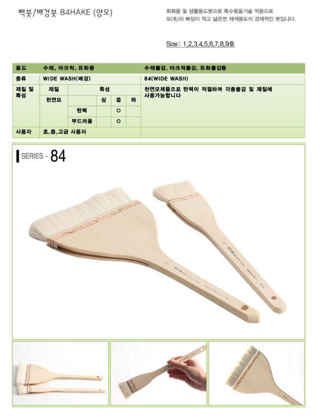 양모 빽붓(루벤스25mm)1호