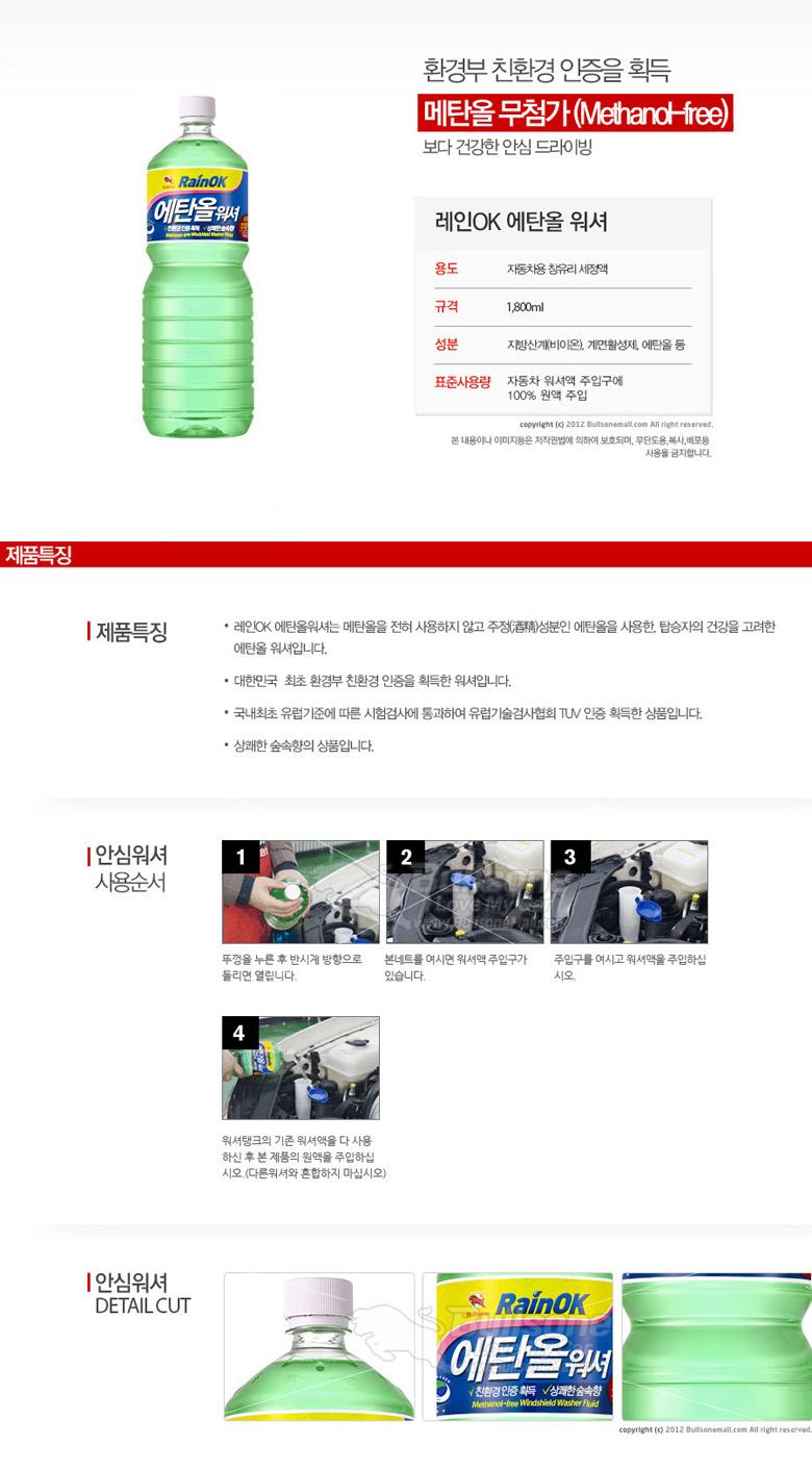 불스원 에탄올 워셔액(1.8L)