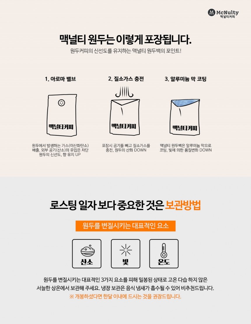 맥널티 원두 헤이즐넛 분쇄형 1kg