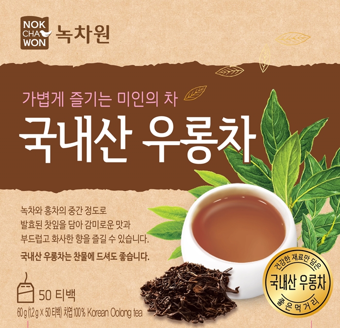 국내산 우롱차 50티백(1.2gX50T/녹차원)
