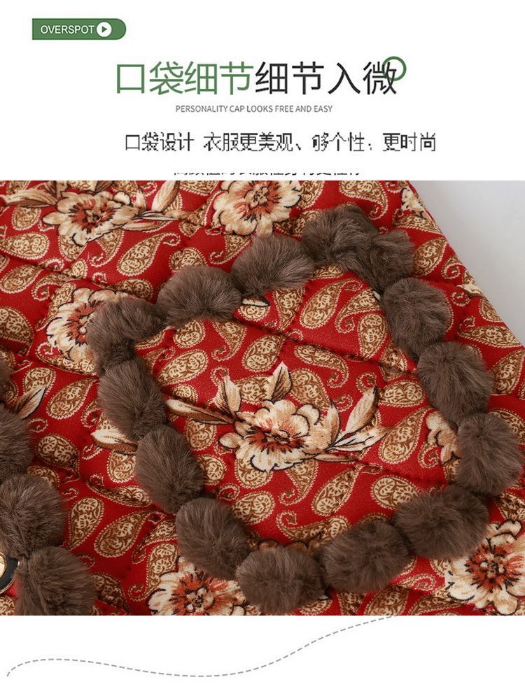 김장조끼 가을겨울 조끼 중장년 엄마용 면 안감에 양털 두꺼운 베스트 신형 세련된 민소매 할