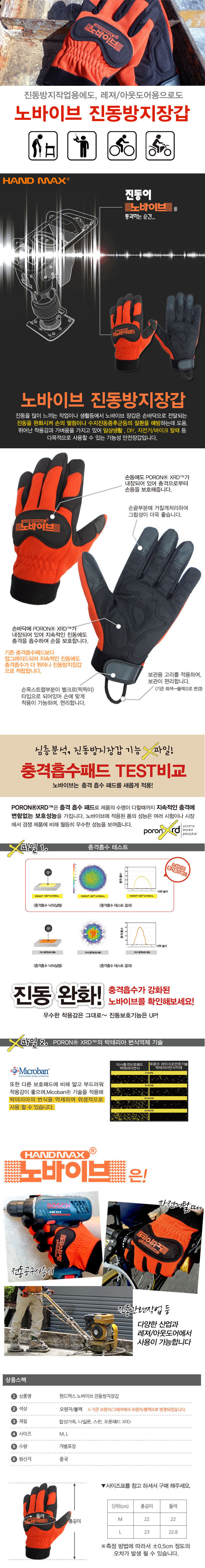 노바이브 NO.401 (진동방지장갑)