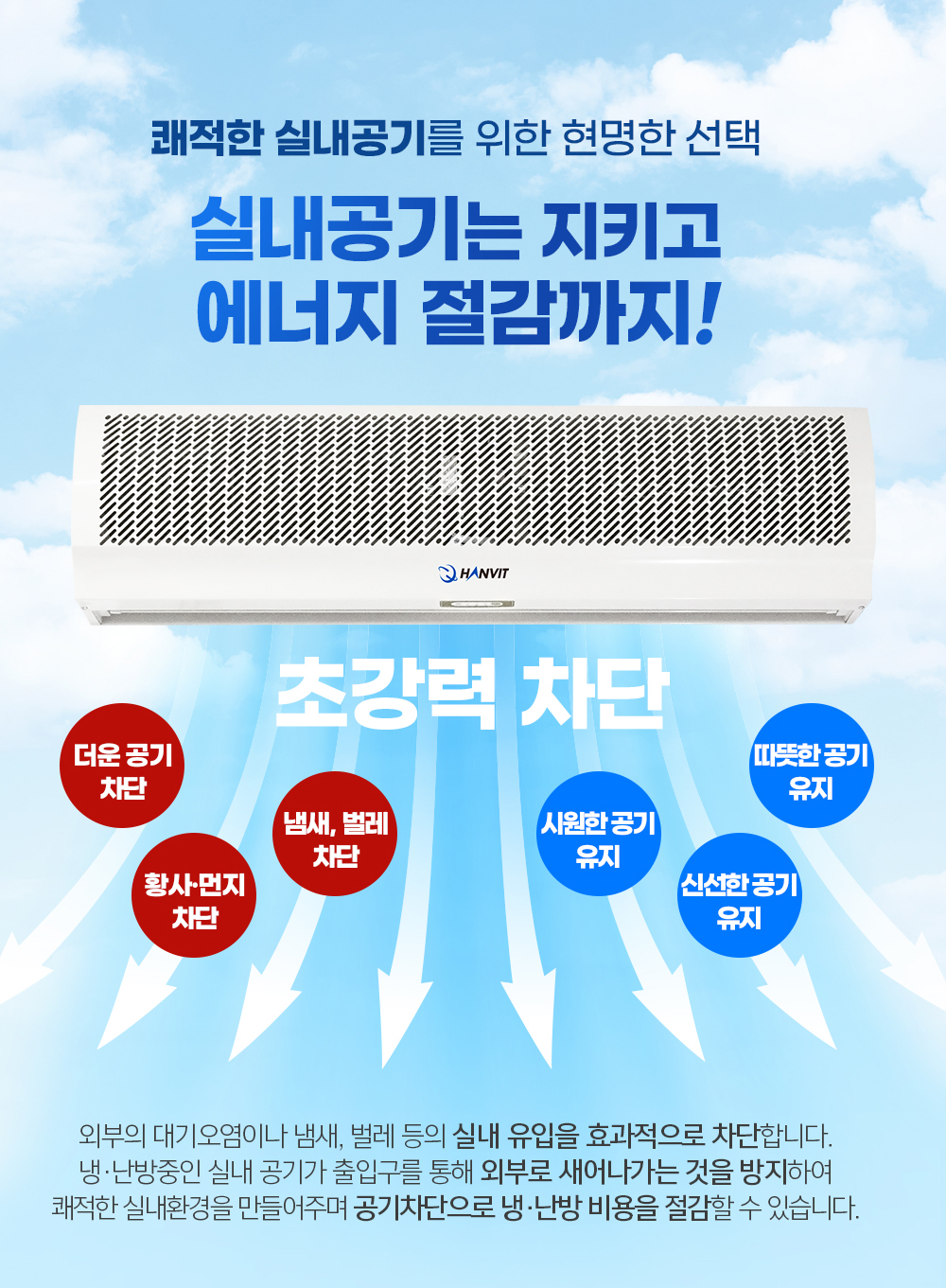 공기정화 에어커튼HV-1500AR