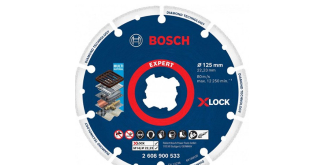 보쉬X-LOCK 다이아몬드 메탈 휠 직경 125MM