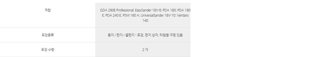 Universal sander 액세서리 (PDS 18V)